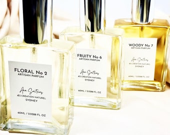 3 Floral Fruity and Woody Fragrances Pack CONNOISSEUR -  in 60ml Floral No2, Fruity No6, Woody No7 for all seasons and styles