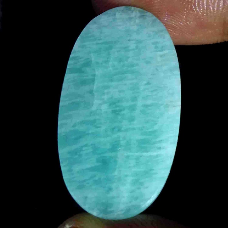 Top Grade Quality For Making Jewelry 33.40 Cts 100/% Natural Amazonite Oval Shape Cabochon Loose Gemstone