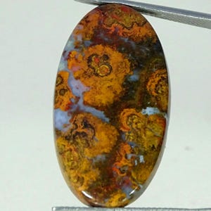 Hungarian Agate Gemstone Loose Cabs / Orange Color Natural Agate Cabochon / Oval Shape Loose Gems / Agate For Jewelry