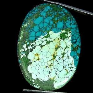 AAA Tibet Turquoise Cabochon Gemstone/ Multi Tibetan Turquoise Oval Stone/ Designer Gemstone For Jewelry Making