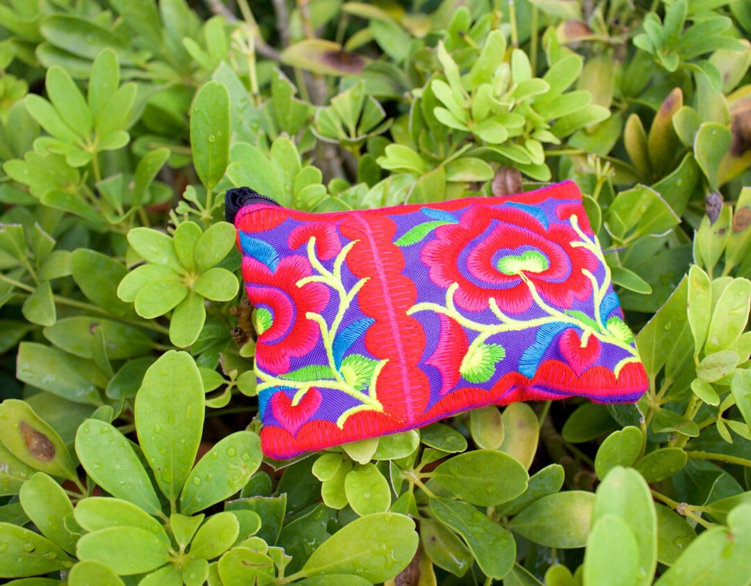 Floral Travel Pouch Travel Purse Travel Bag Travel Etsy