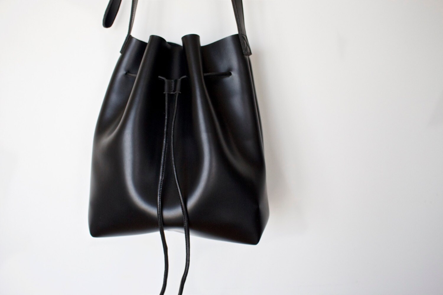 Vegan Leather Bucket Bag Vegan Leather Bucket Bag Etsy
