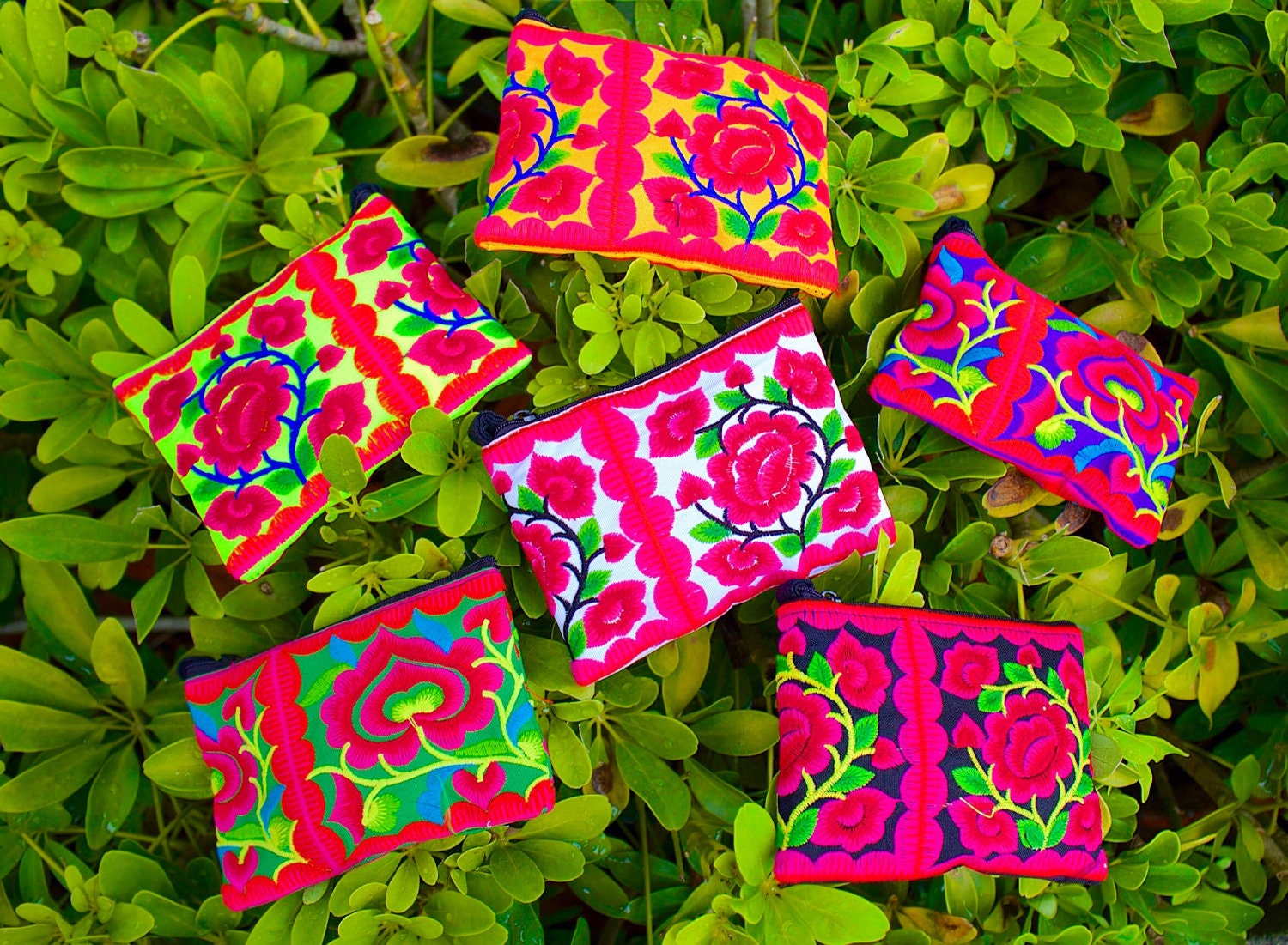 Floral Travel Pouch Travel Purse Travel Bag Travel Etsy