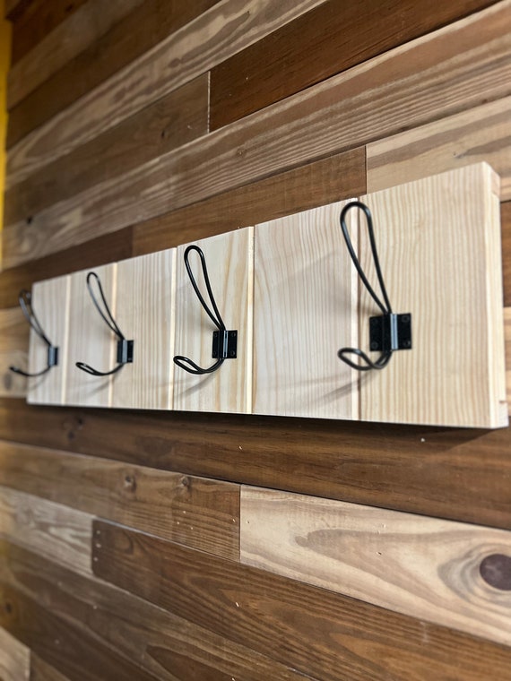 Shiplap wall with coat hooks hotsell