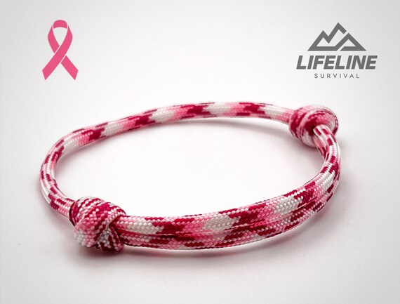 Friendship Bracelet for Breast Cancer Awareness One Size - Etsy UK