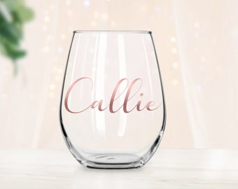 Bridesmaid Wine Glass, Bridesmaid Proposal Gift, Maid of Honor Gift, Wedding Shower, Personalized Wine Glass, Bridesmaid Wine Tumbler