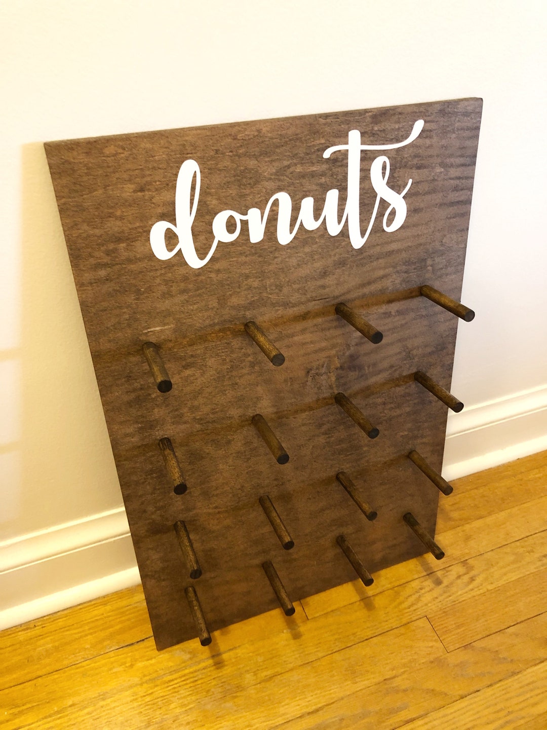 Wedding Donut Wall, Donut Stand for Wedding, Rustic Donut Board, Donut ...