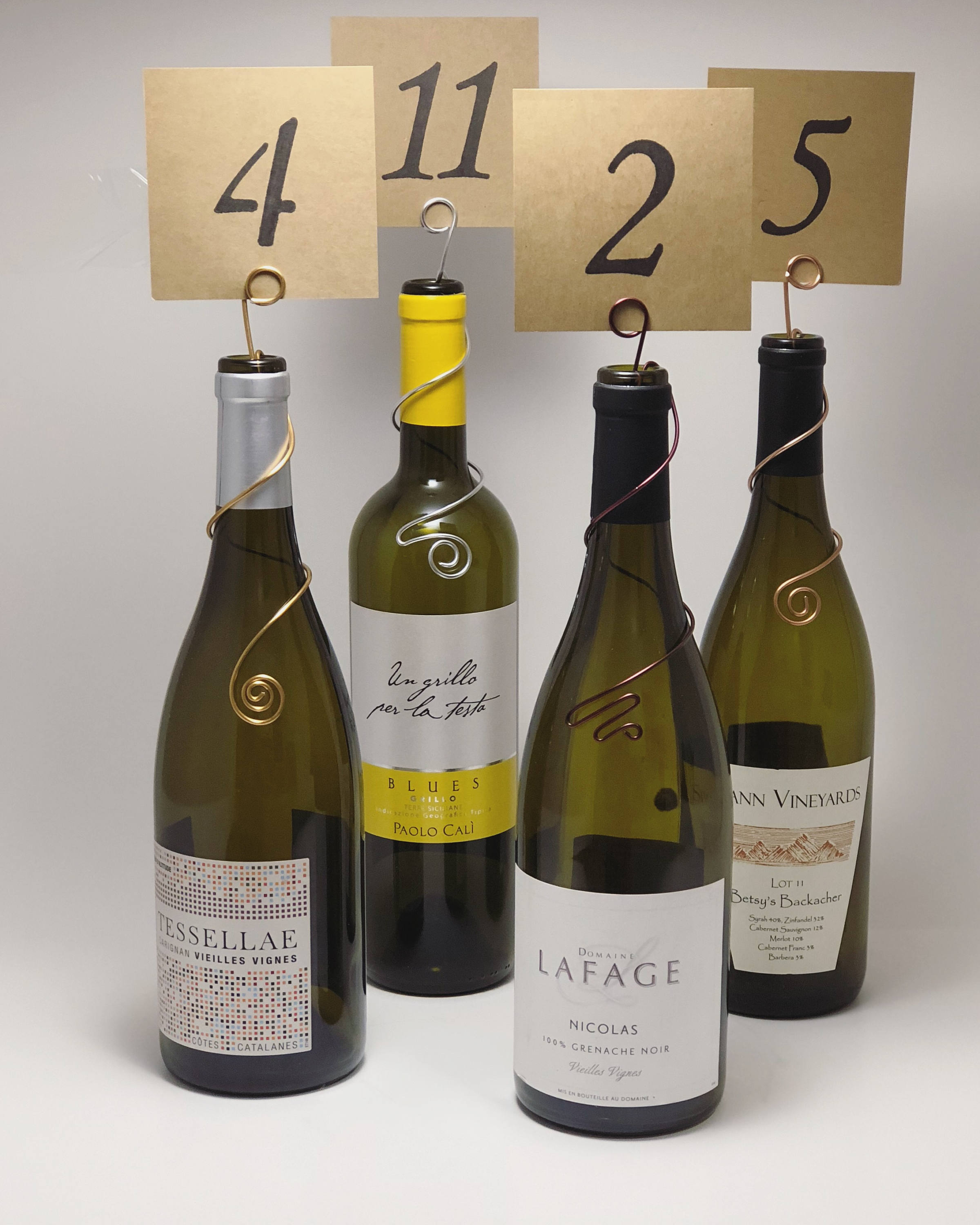 Rustic Wedding Table Numbers Table Markers Wedding Wine - Etsy