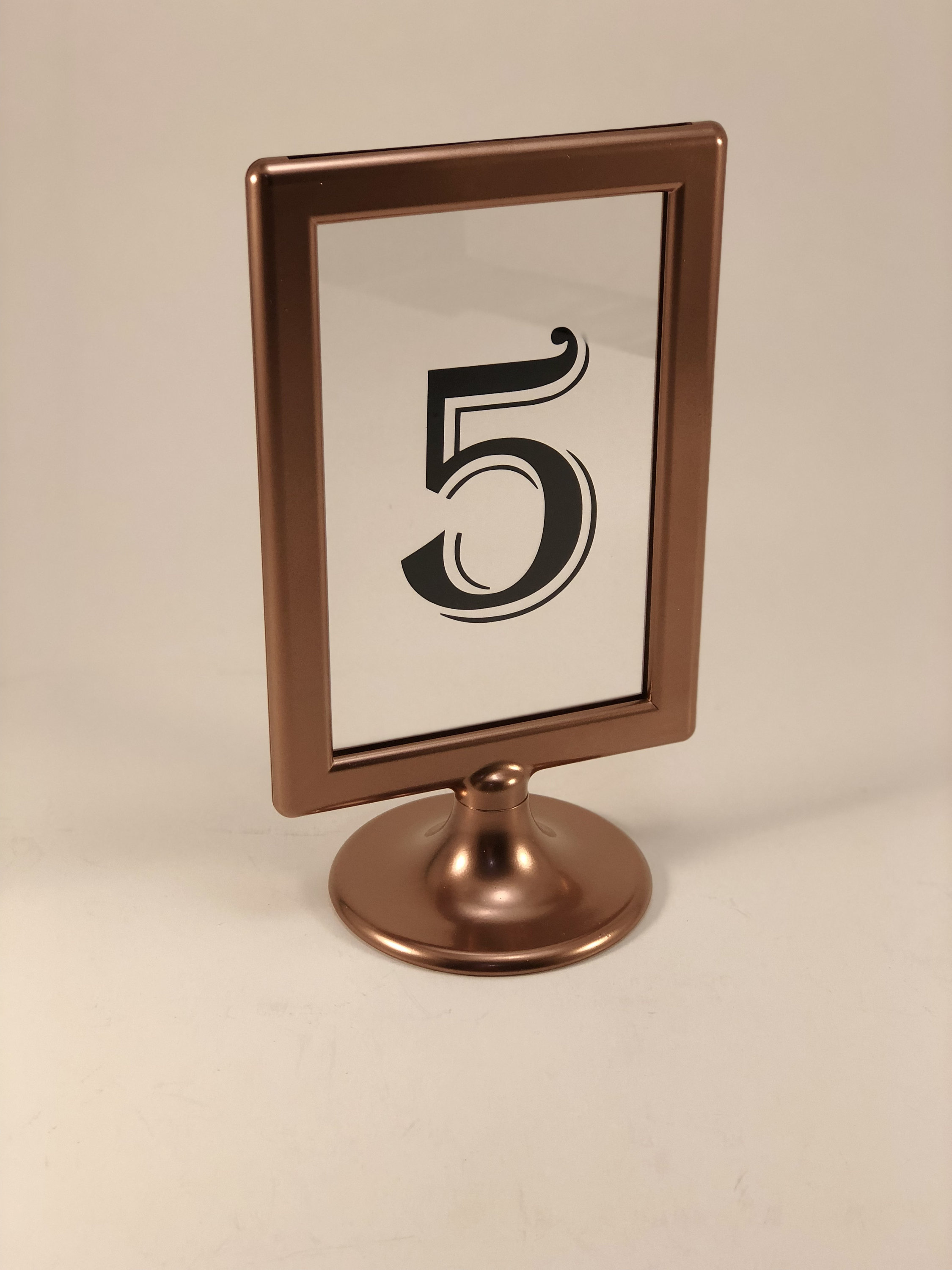 Rustic Wedding Table Numbers Table Markers Copper Wedding Etsy