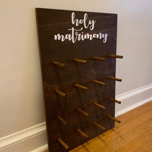Wedding Donut Wall, Wedding Donut Display, Holy Matrimony Wedding , Wood Donut Board, Donut Display Stands, Wooden shops Donut Holder, Donut Sign