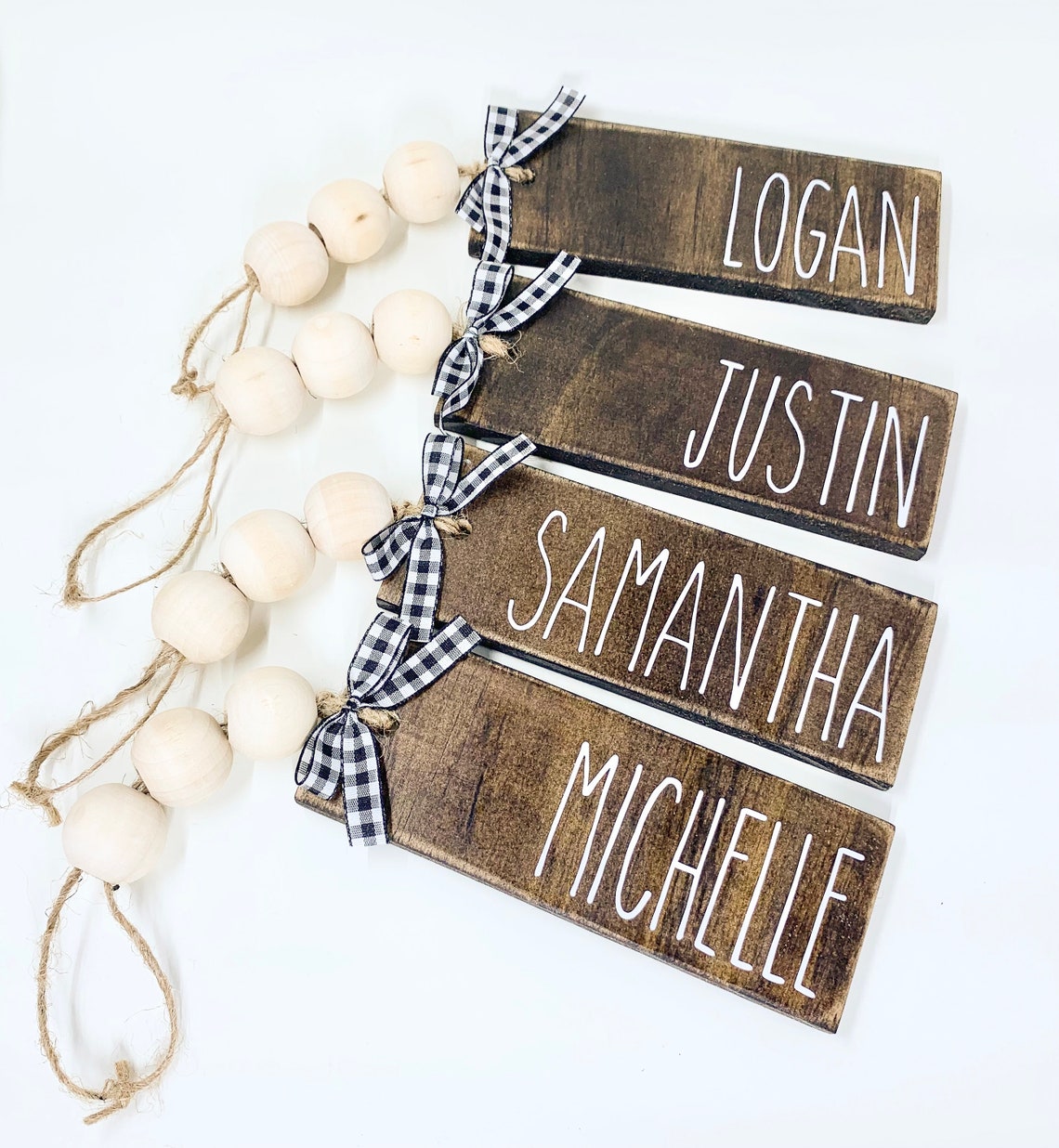 wooden name tags for stockings wooden name tags for stockings