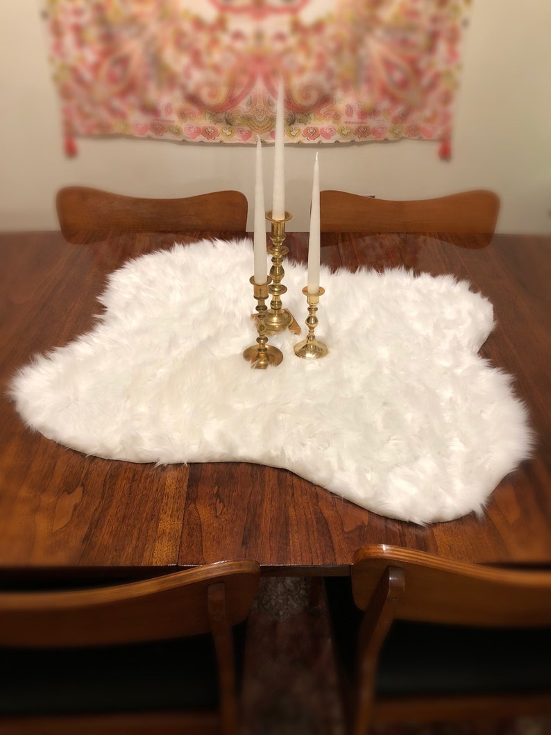 Faux Fur Table Runner Cover Image 0