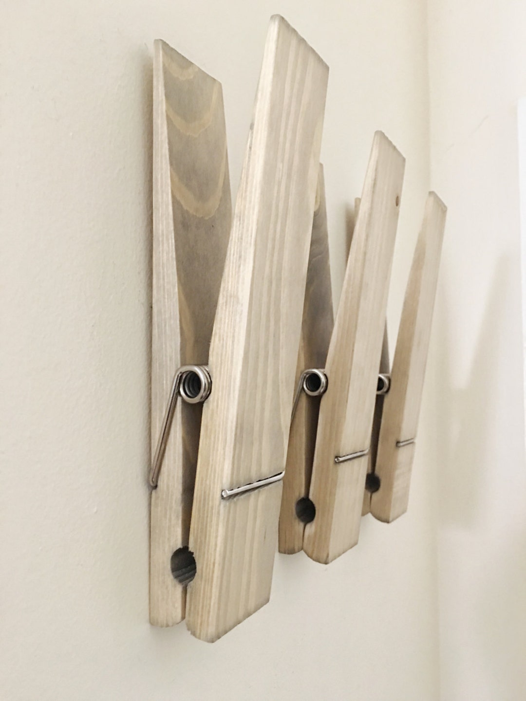 9 Jumbo Clothespin, SET OF 3, Extra Large Clothespins, Towel Hooks