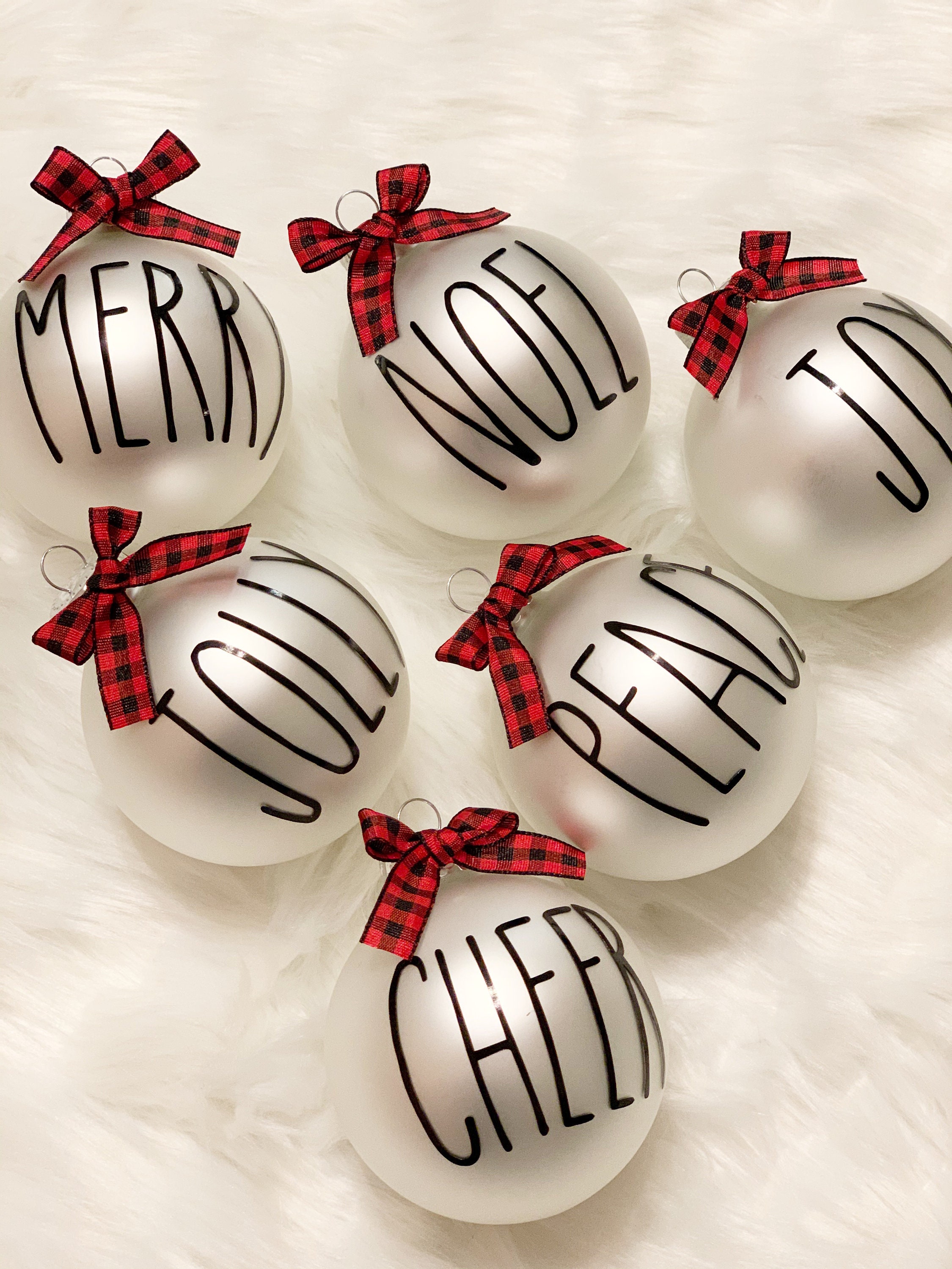 Farmhouse Christmas Ornaments Farmhouse Ornaments SET OF Etsy Farmhouse Christmas Ornaments