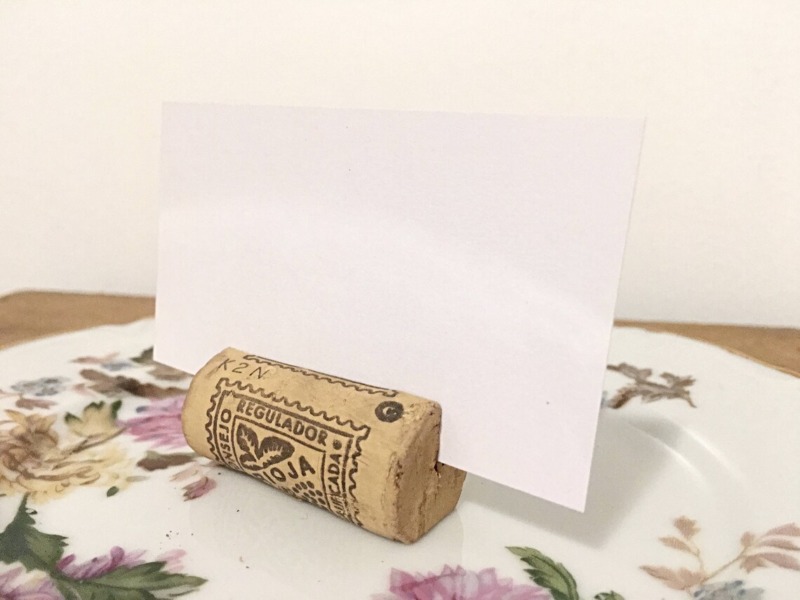 Rustic Wine Cork Place Card Holders Set of 100 Wine Cork - Etsy
