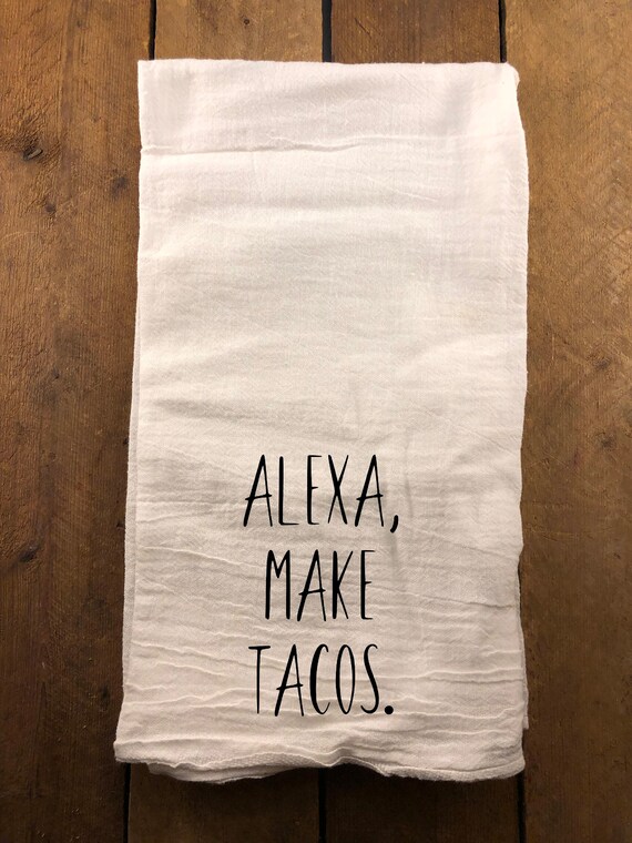 Funny Kitchen Dish Towels for Taco Lovers Cute Decorative Joke