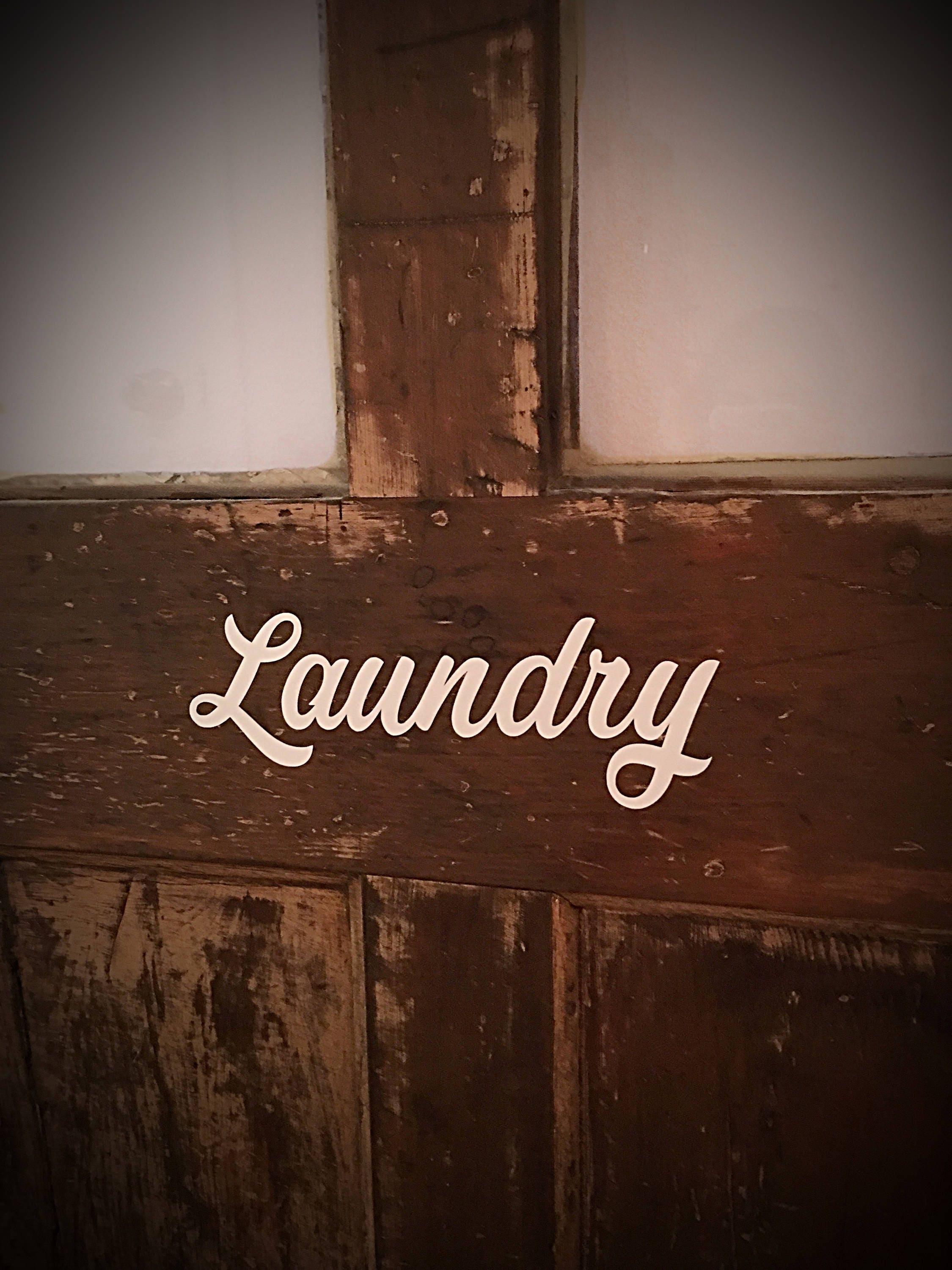 Laundry Room Door Decal Laundry Decal Custom Wall Decals Etsy