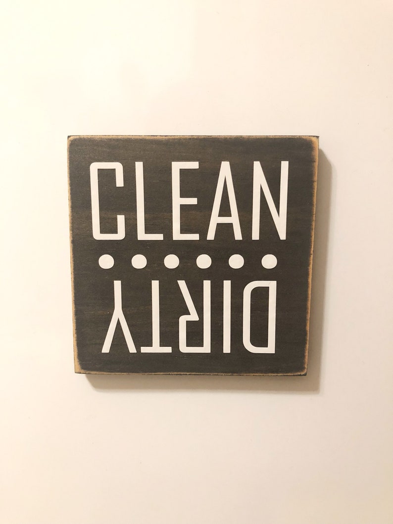 Wood Kitchen Magnet Dirty Clean Dishwasher Sign Dishwasher Dirty Clean Magnet Dishwasher Magnet Dish Magnet For Dishwasher Kitchen Sign