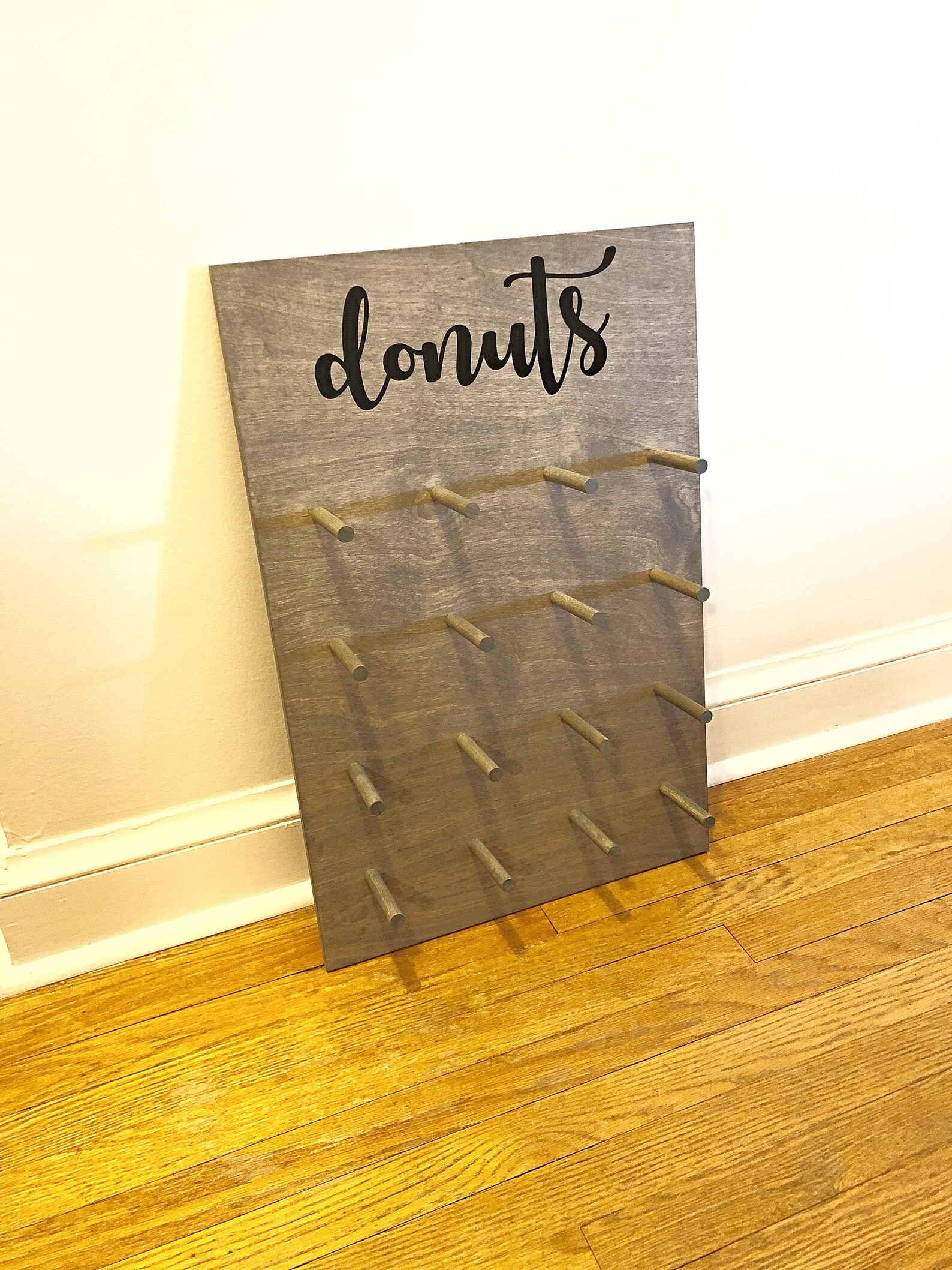 Donut Display Board Wedding Donut Wall Donut Holder Rustic Etsy