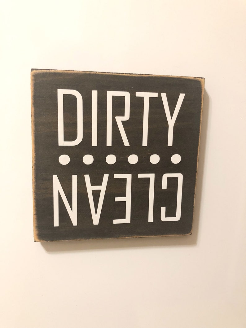 Wood Kitchen Magnet Dirty Clean Dishwasher Sign Dishwasher Dirty Clean Magnet Dishwasher Magnet Dish Magnet For Dishwasher Kitchen Sign