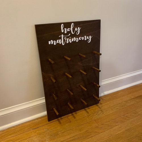 Wedding Donut Wall, Wedding Donut Display, Holy Matrimony Wedding , Wood Donut Board, Donut Display Stands, Wooden shops Donut Holder, Donut Sign