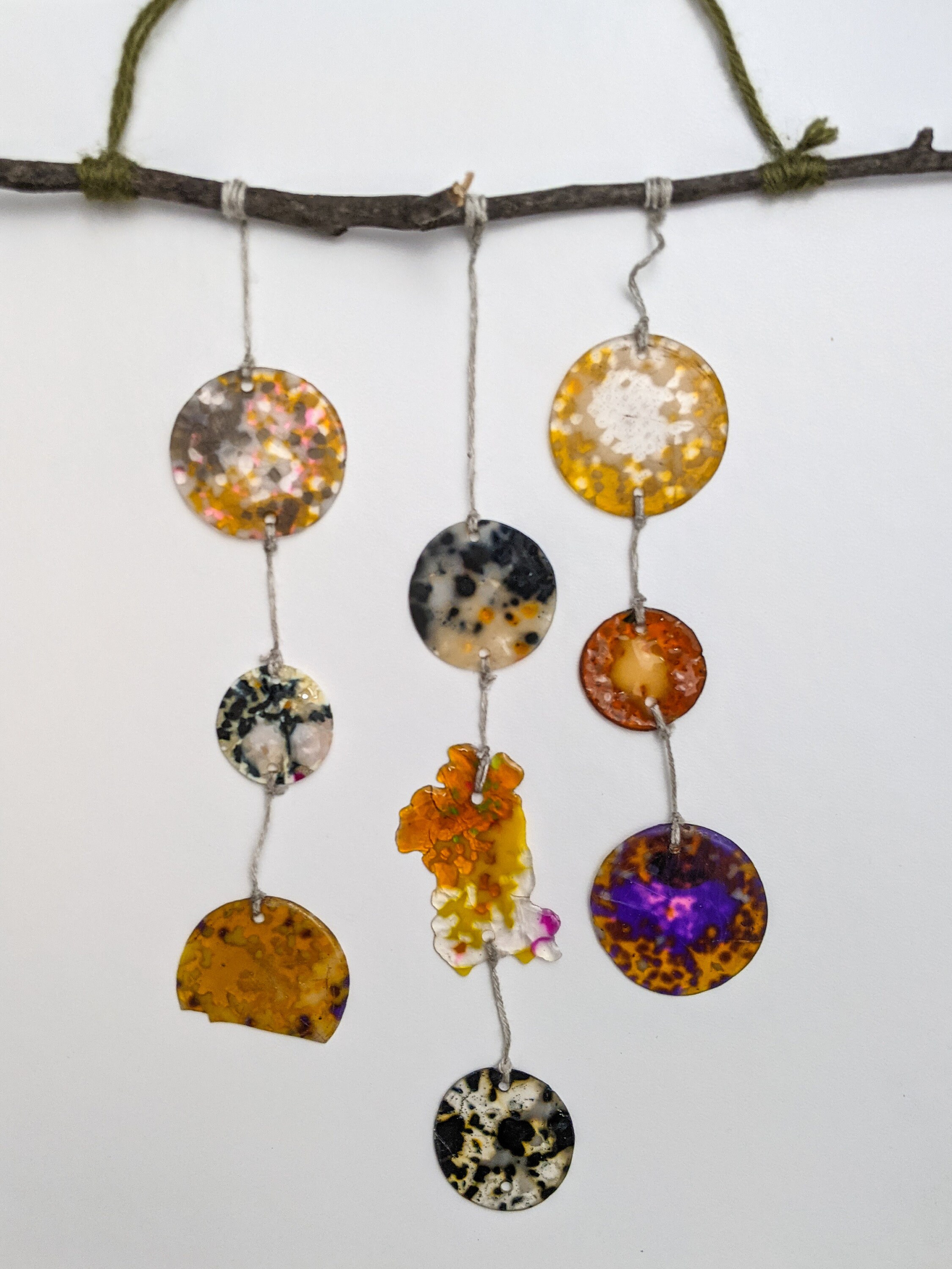 Boho suncatcher suncatcher colorful boho Contemporary Art Etsy