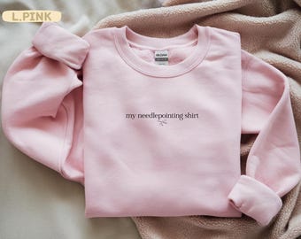 Sweater met ronde hals: grappig cadeau voor borduurnaalden