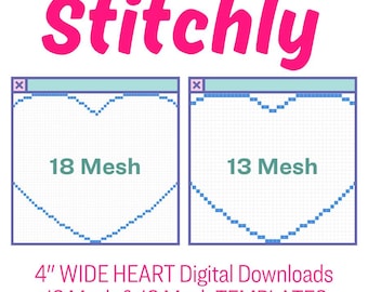Stitchly & Procreate Digitale Nadelspitzen Designvorlagen • 13 Maschen + 18 Maschen enthalten!