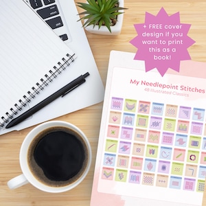 48 Needlepoint Stitch Guides | Printable Download | +BONUS 10 Tips for Starters & BONUS Cover Page!
