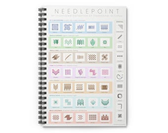 Needlepoint Journal | Blank Inside Lined Pages
