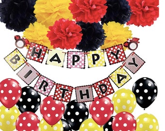 Items Similar To 7 Mickey Mouse Party Decorations Boy 1st Birthday