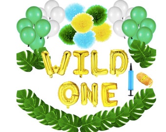 Wild One Balloons Wild One Party Decorations Kit Balloons 1st Etsy