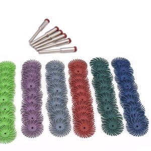 60 Polishing Discs jewelry tools Abrasive Brushes Grit Radial Bristle Disc Polishers metalworking polishing brushes radial bristle brush