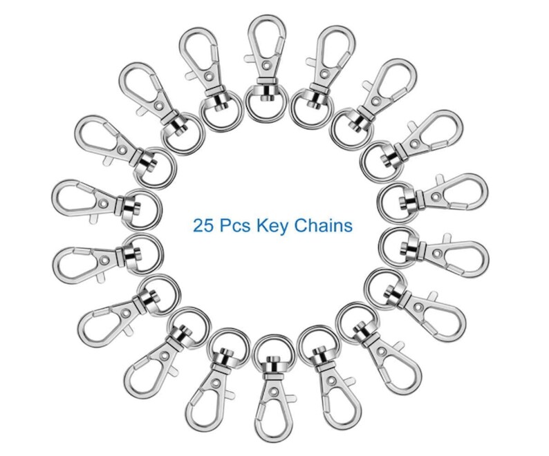 100pcs Key Chain Rings Bulk Tassel Keychain Lobster Claw Clasp Etsy