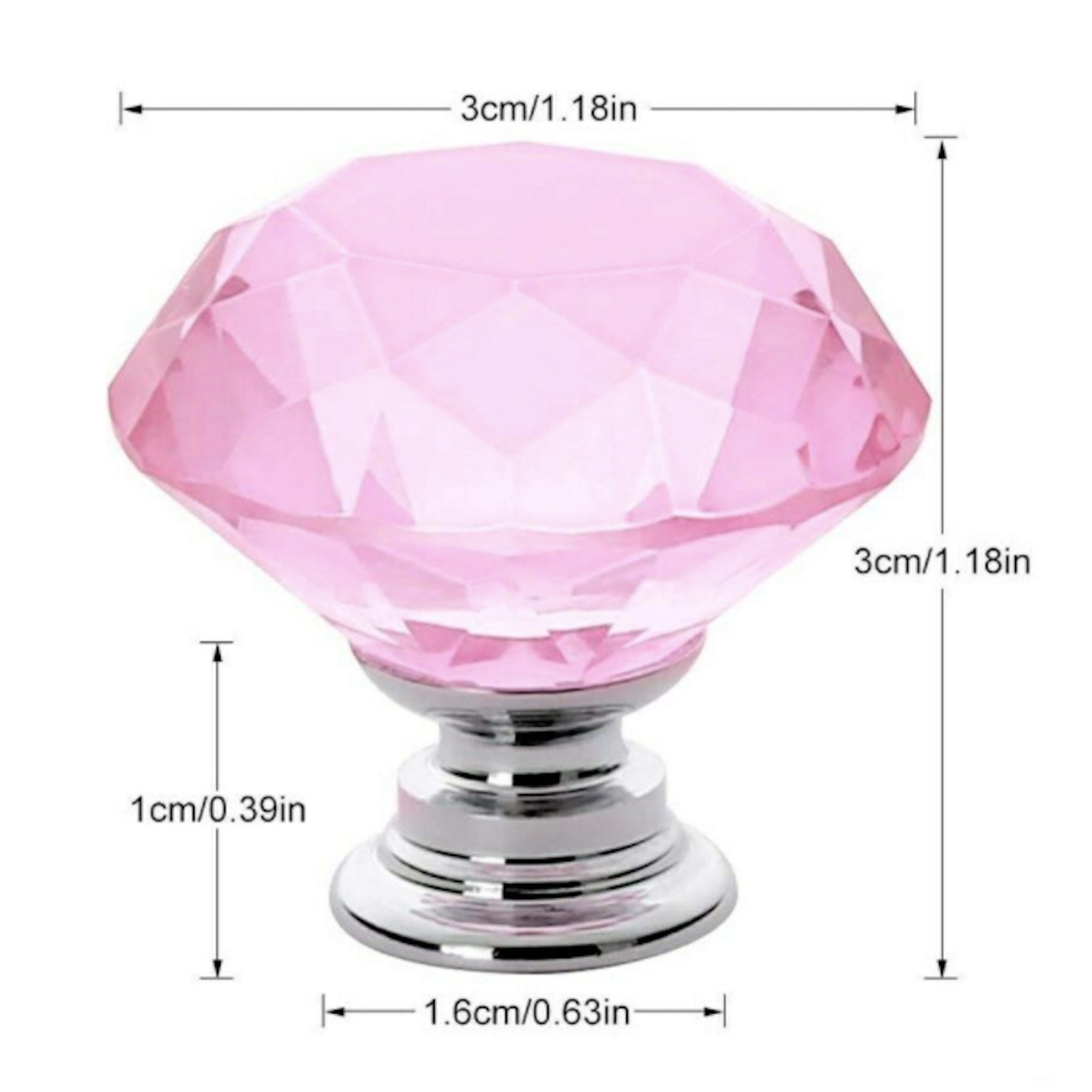 Crystal Drawer Knobs Pink Furniture Glass Knobs Dresser Drawer Etsy