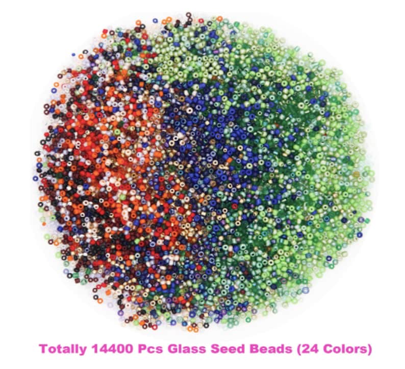 Glass Seed Beads Small Craft Beads DIY Bracelet Necklaces Crafting Jewelry Making Supplies DIY Bracelet Necklaces Jewelry Making Supplies