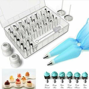 42 Pcs Icing Piping Nozzles Pastry Tips Cake Sugarcraft Decorating Supplies Tool Frosting Tips Cupcake Baking Cake Baking Frosting Tips