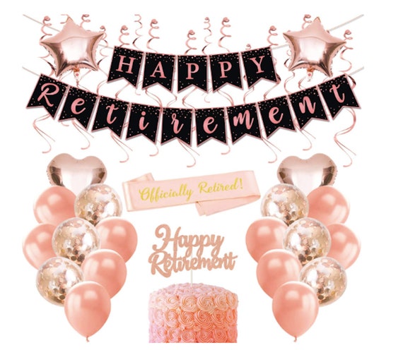 retirement decorations for a woman