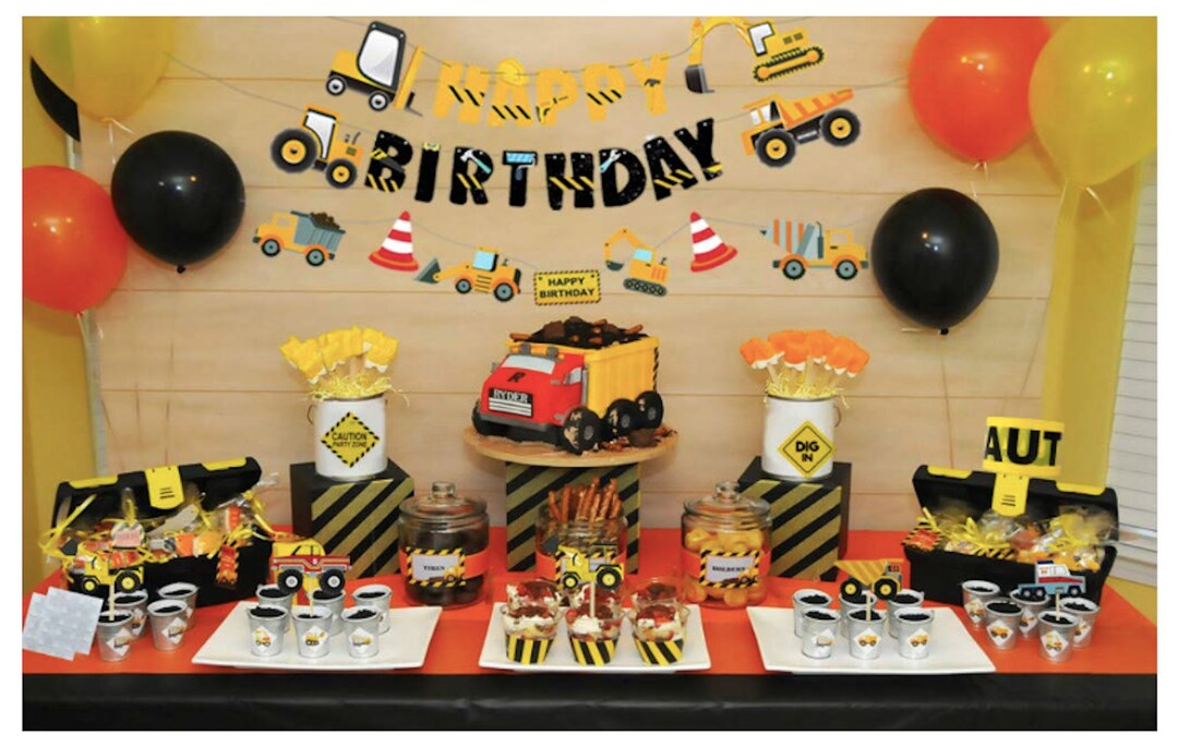 26+ Construction Themed Birthday Party