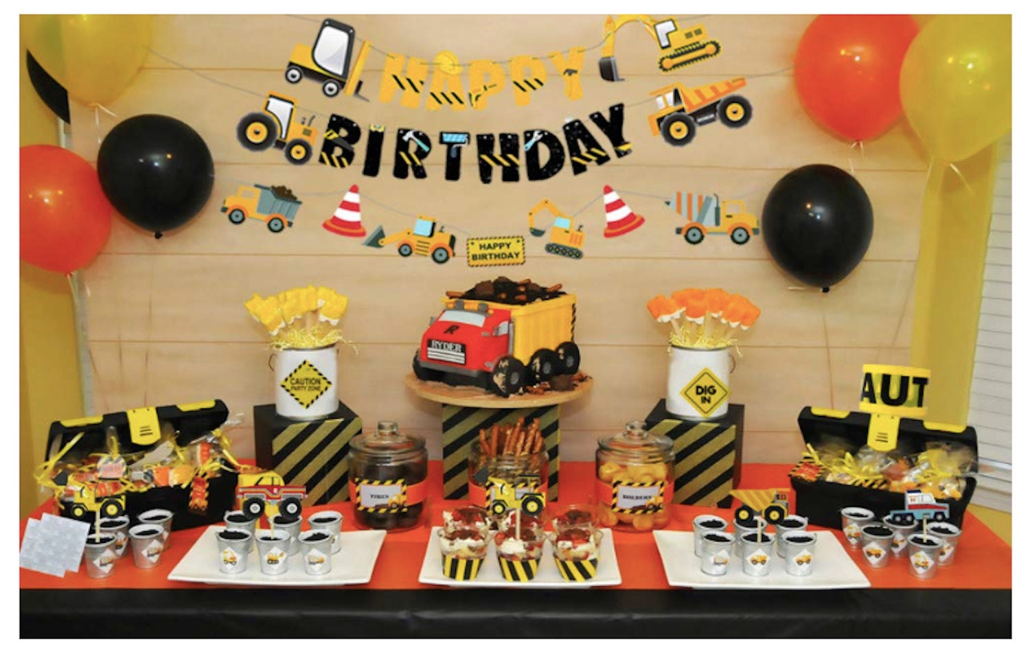 89 Pcs Construction Birthday Party Supplies For Kids – ebaMy