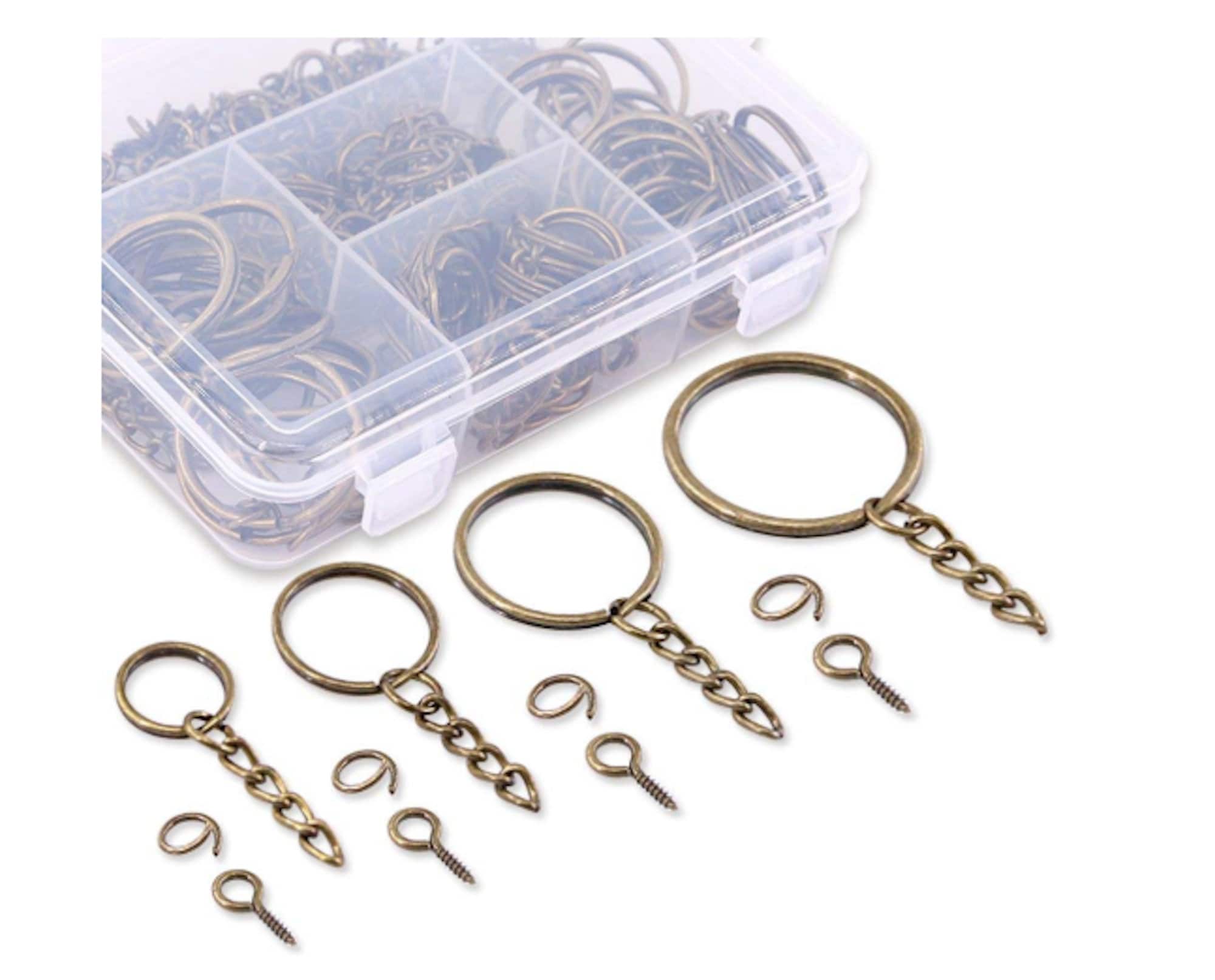 5, 10, 20 Silver Keychain, Silver Keyring, Metal Key Ring, Keyring, Keychain,  Keyring Findings, Keychain Findings, Jewelry Making 