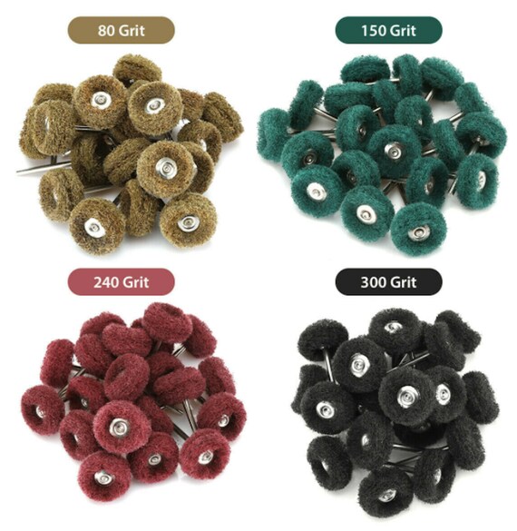 80 Polishing Discs Jewelry Tools Buffing Wheel Abrasive Brushes