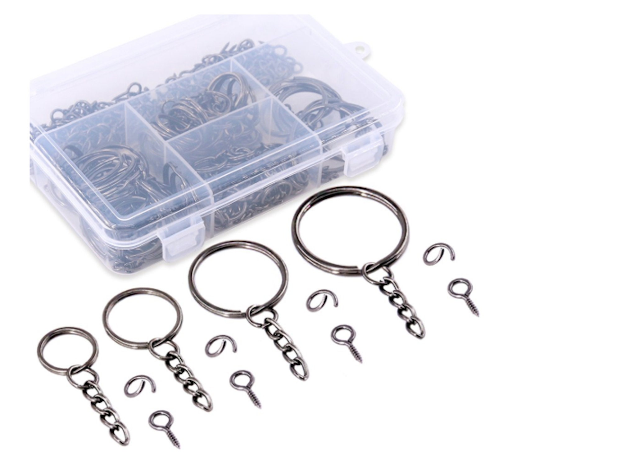 Key Chain Rings, Shynek 360Pcs Key Rings Bulk with Jump Rings and Screw Eye  Pins - Simpson Advanced Chiropractic & Medical Center