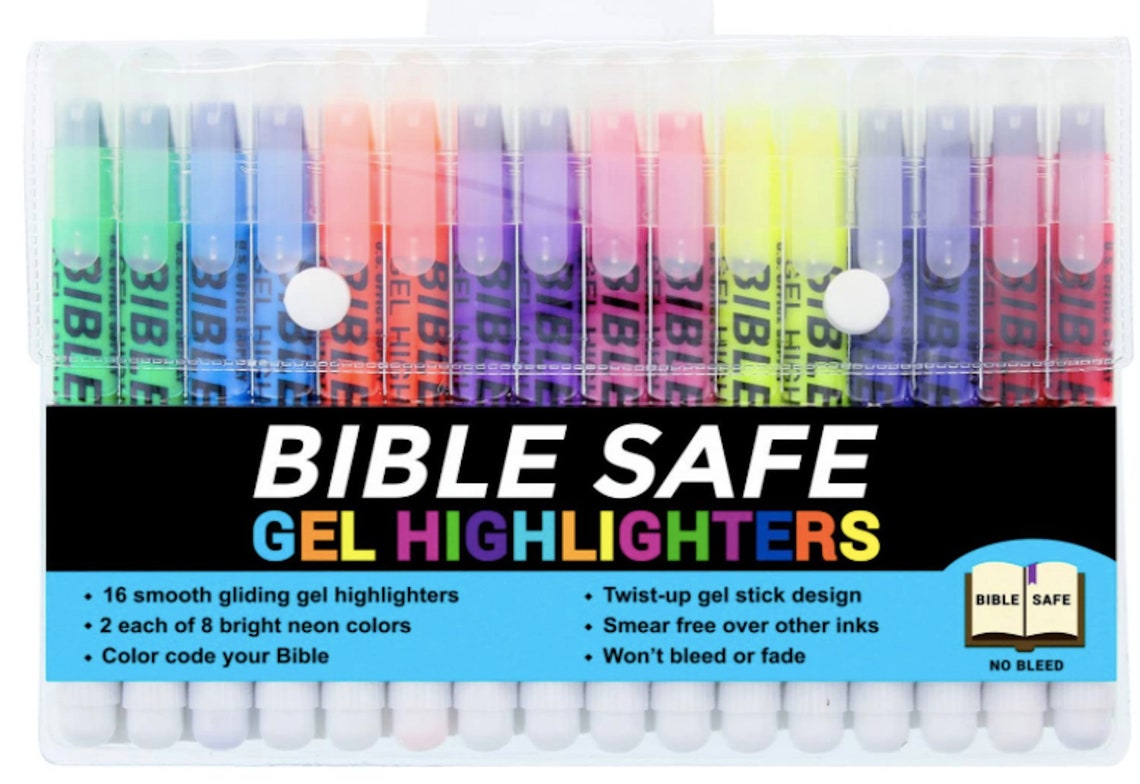 Bible Highlighters Gel Highlighters Safe Gel bible highlighter Etsy