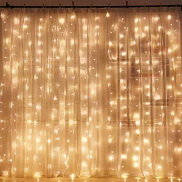 Rideau de fenêtre Led guirlande lumineuse fête de mariage Photo accessoire fée fête d'anniversaire maison jardin chambre extérieur intérieur décorations murales