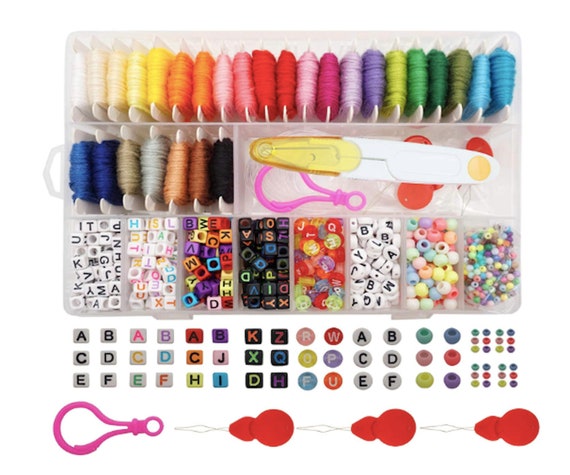 Friendship Bracelet Making Kit Jewelry Making Kit Alphabet Beads Girls Gift  Beads Kit Letter Beads Embroidery Floss Kids Beads Bracelets -  Norway