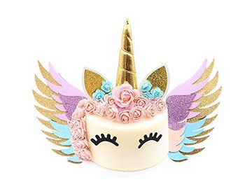 unicorn cake wings etsy