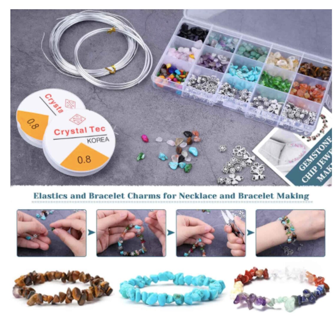 Jewelry Making Starter Kit Jewelry Making Supplies Crystal Etsy Canada