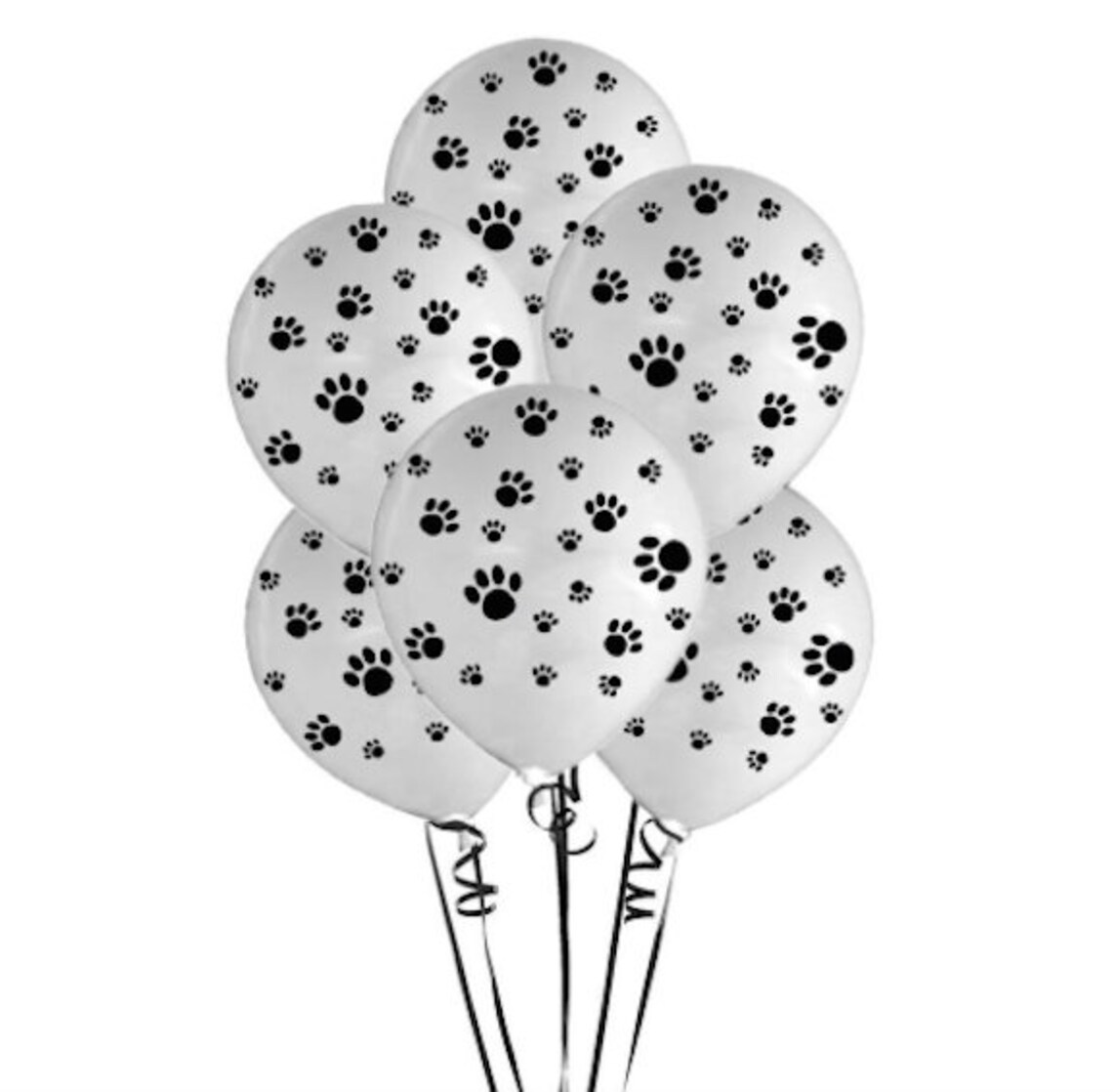 Paw Print Dog Party Balloons Latex Balloons Birthday Party Etsy