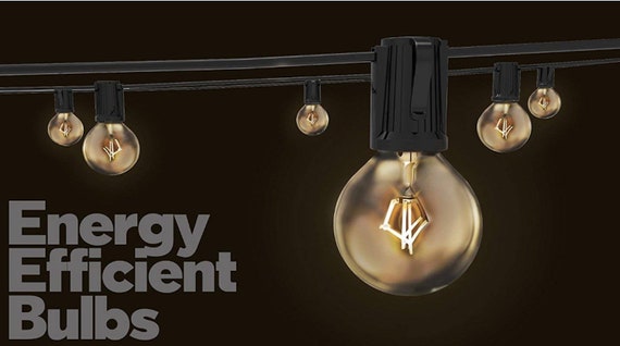 25 String Lights Globe Bulbs Outdoor Black Wedding Patio Backyard Deck Tents Pergola Light Bistro Pool